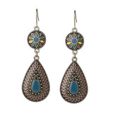 Bohemian oil drop earrings