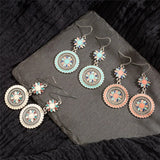 Fashion multi-layer round earrings