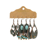 Bohemian fashion large circle geometric earrings