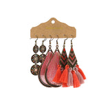 Bohemian fashion large circle geometric earrings