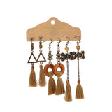 Bohemian fashion large circle geometric earrings