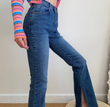 themeisles - Killa Split Flare Jeans ~ HANDMADE