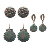 Bohemian tassel flower earrings