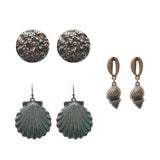 Bohemian tassel flower earrings