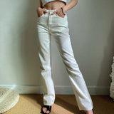themeisles - Key And Lock Straight Jeans