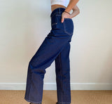 themeisles - Cowboy Top Stitch Jeans