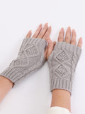 momentlover Simple 9 Colors Jacquard Knitting Gloves