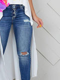 Momentlover High-Low Loose Flower Print Round-Neck Blouses&Shirts Tops Vest Top