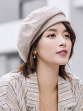 Momentlover Personality Striped&Plaid Beret Hat