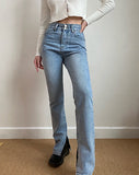 themeisles - Tala Cowgirl Split Jeans