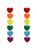 Heart Shape Drop Earrings