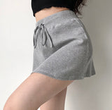 themeisles - Waffle Drawstring Skirt
