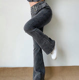 themeisles - Hot Girl Denim Flare Jeans