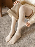 momentlover Casual Skinny Solid Color Stockings Accessories