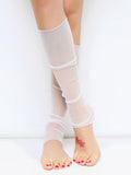 momentlover Sun Protection Mesh Solid Color Sleevelet