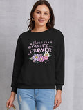 Momentlover THERE IS POWER PRAYER Round Neck Sweatshirt