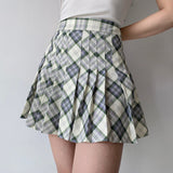 themeisles - Seoul Style Plaid Tennis Skirt // Mint