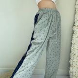 themeisles - Smiley Face Split Sweat Pants ~ HANDMADE // Grey