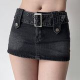themeisles - Hot Girl Denim Mini Skirt
