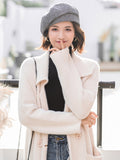 Momentlover Personality Striped&Plaid Beret Hat