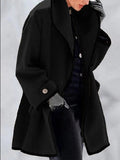 Momentlover Buttoned Long Sleeves Stand Collar Outerwear Coats