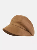 Momentlover Simple Keep Warm Solid Color Fisherman Hat