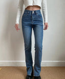 themeisles - Tala Cowgirl Split Jeans