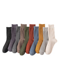 momentlover Casual Simple 10 Colors Socks