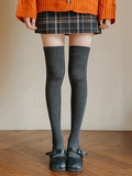 momentlover Casual Skinny Leg Solid Color Stockings Accessories
