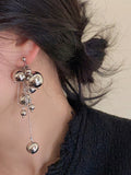 Momentlover Tasseled Geometric Drop Earrings