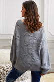 Momentlover Drop Shoulder Round Neck Sweater