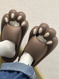 Momentlover Cat Paw Shape Hollow Slippers