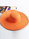 Momentlover Simple Casual Vacation 10 Colors Wide Brim Hat