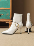 Momentlover Split-Joint Pointed-Toe Pumps Boots