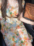 - Colorful printed resort style dress GEU1080