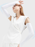 momentlover Simple Ice Silk Sun Protection Solid Color Sleevelet