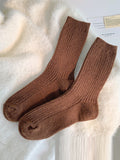momentlover Solid Color Elasticity Socks