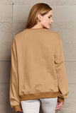 Momentlover Simply Love Full Size HAPPY NEW YEAR Round Neck Sweatshirt