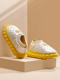 Momentlover Warm Indoor Non-Slip Waterproof Soft Sole Padded Flat Shoes