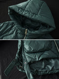 Momentlover Original Solid Hooded Cotton-Padded Coat