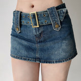 themeisles - Hot Girl Denim Mini Skirt