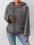 Momentlover Drawstring Long Sleeve Hoodie