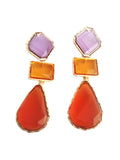 Momentlover Split-Joint Geometric Drop Earrings