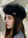 Momentlover Rhine Stones Dome Beret Hat