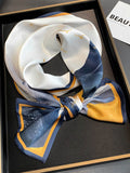 Momentlover Vintage Silk Imitation Printed Scarf