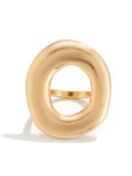 Normcore Geometric Hollow Solid Color Rings Accessories
