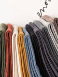 momentlover Casual Simple 10 Colors Socks