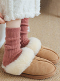momentlover Solid Color Elasticity Socks