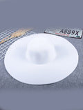 Momentlover Simple Casual Vacation 10 Colors Wide Brim Hat