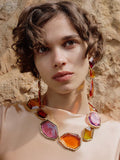 Momentlover Split-Joint Geometric Drop Earrings